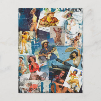 Texas Eclectic " Cowgirl-Kollektion Nr. 2 Postkarte