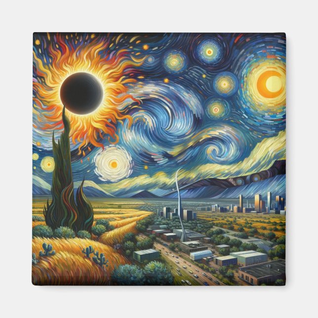 Texas Eclipse Magnet (Vorne)