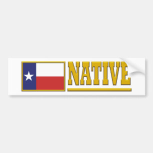 Texas-Eingeborener Autoaufkleber