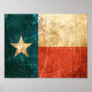 Texas-Fahne, gekocht Poster