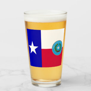 Texas-Fahne-Siegel Glas