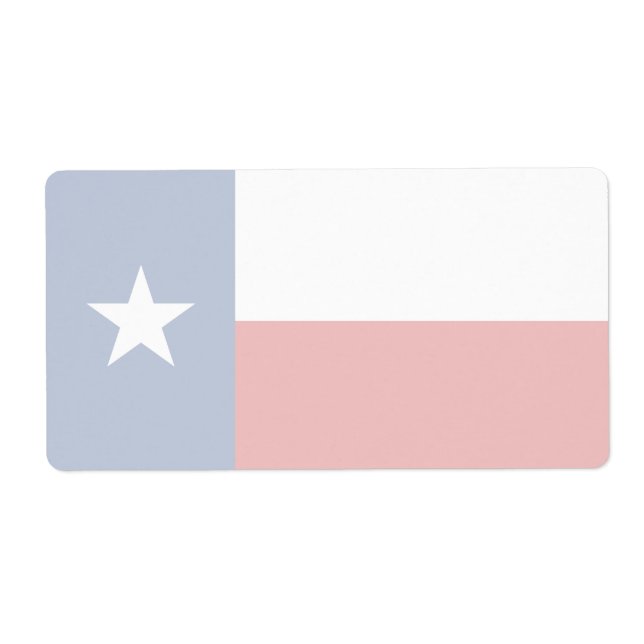 Texas Faint Flag Shipping Label (Vorne)