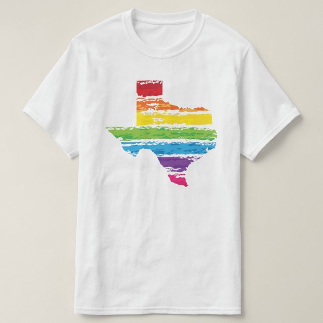Texas-Farbanschläge T-Shirt (Design vorne)