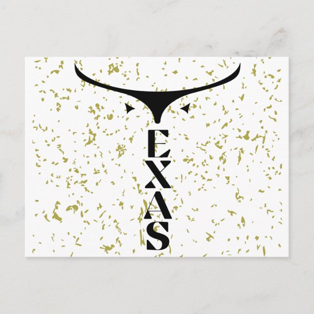 TEXAS FEIERTAGSPOSTKARTE (Vorderseite)
