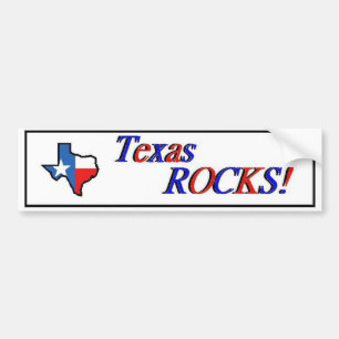 Texas-Felsen! Autoaufkleber
