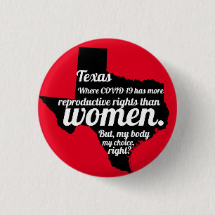 Texas Feminist Virus Custom Button