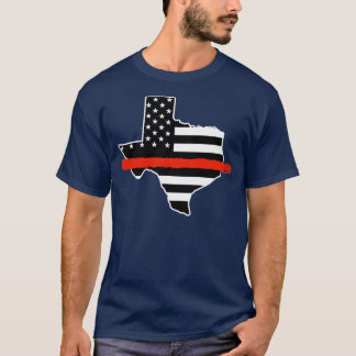 Texas Feuerwehrfeuer Fighting US Flag Texan Firem T-Shirt