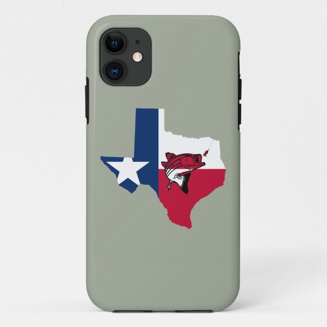Texas Fishing Case-Mate iPhone Hülle (Rückseite)