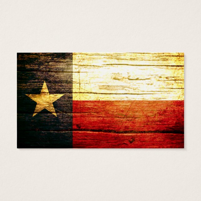 Texas Flag Altes Holz (Rückseite)
