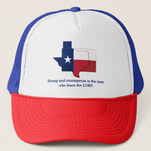 TEXAS-Flag Christliche Schrift Personalisiert Truckerkappe