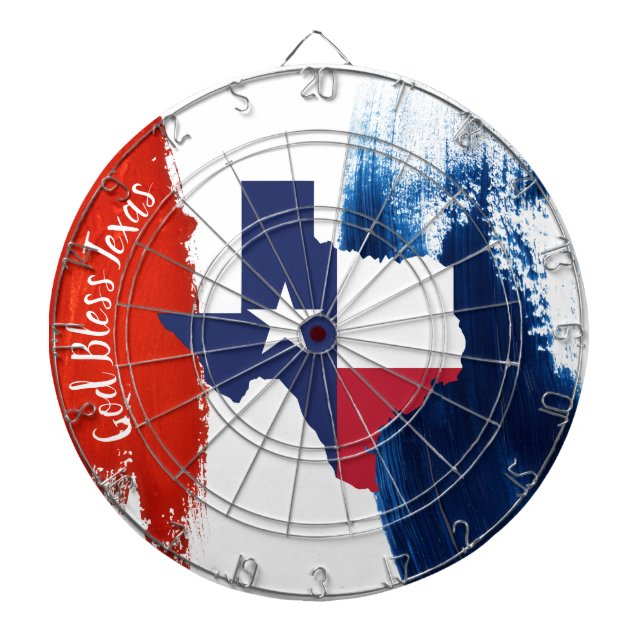 Texas Flag Dart Board Dartscheibe (vorne)