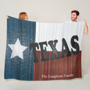 Texas Flag Design Fleecedecke