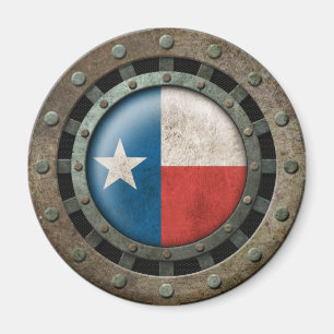 Texas-Flag-Disk für Industriestahl Graphic Magnet