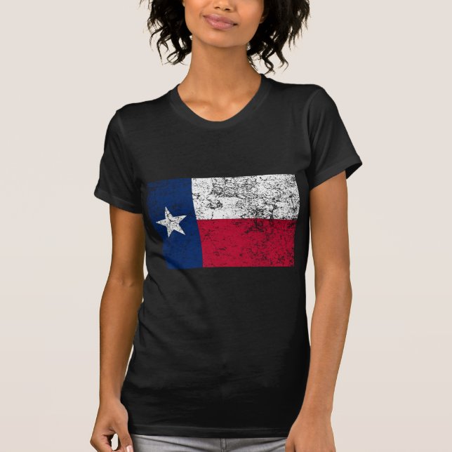 Texas-Flag erschüttert T-Shirt (Vorderseite)