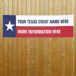 Texas-Flag-Event-Banner mit Ihren Informationen Banner