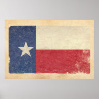 Texas Flag gealtert
