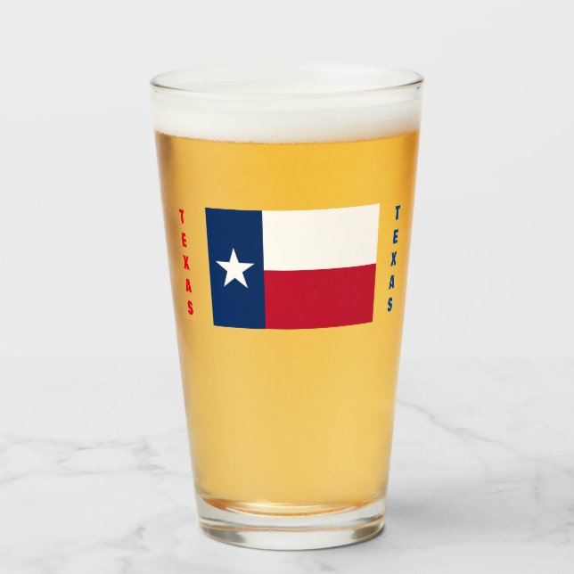 TEXAS FLAG GLAS (Vorne (Gefüllt))