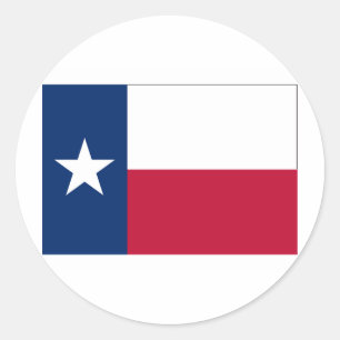Texas FLAG International Runder Aufkleber