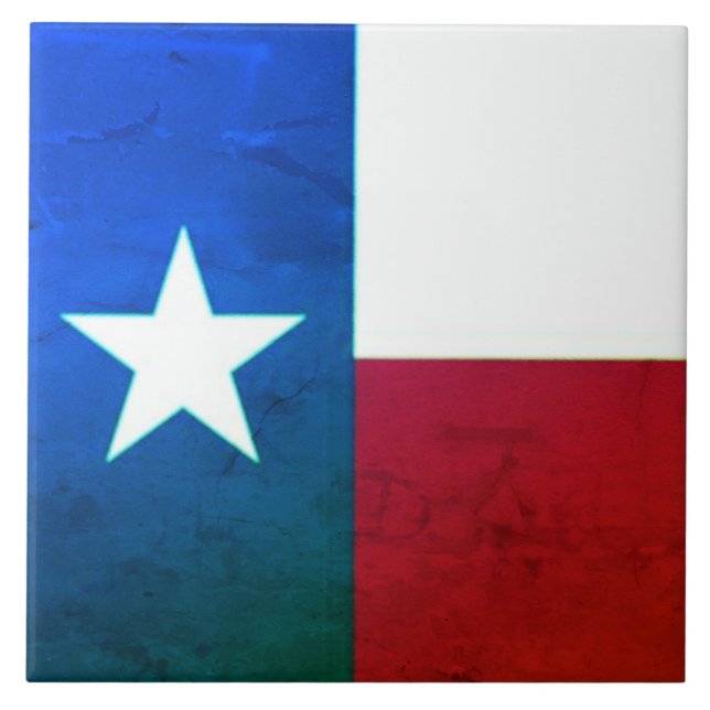 Texas Flag Keramik Tile Fliese (Vorderseite)