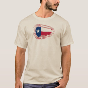 Texas Flag Kletterkarabiner T-Shirt