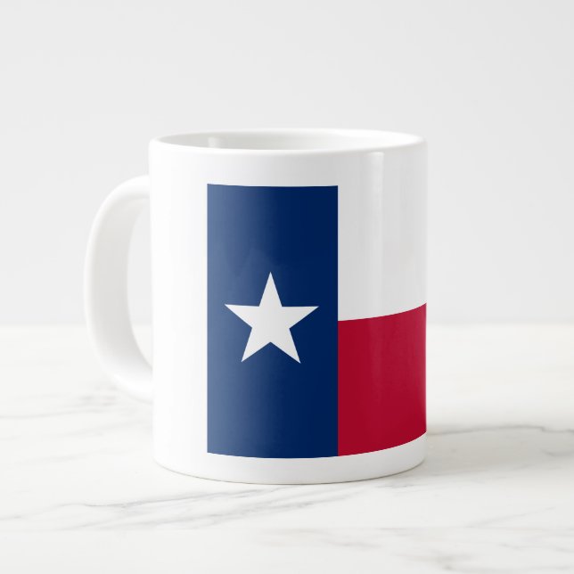 Texas Flag: Langorne, der texanische einstündige S Jumbo-Tasse (Vorderseite Links)
