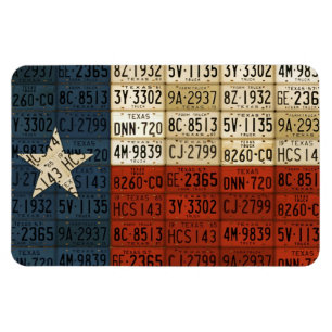 Texas Flag Lizenzschild Art Lone Star Staat Magnet