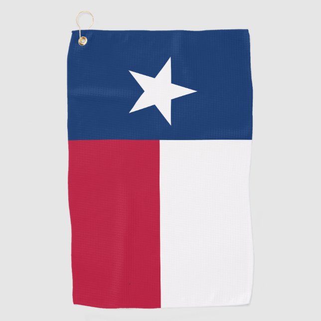 Texas Flag Lone Star Staat Golfhandtuch (Vorderseite)