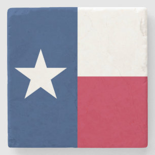 Texas Flag Lone Star Staat Proud Texan Rustikal Steinuntersetzer