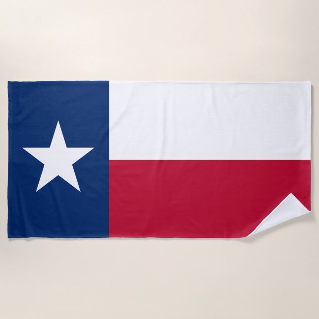 Texas Flag Lone Star Staat Strandtuch (Vorderseite)