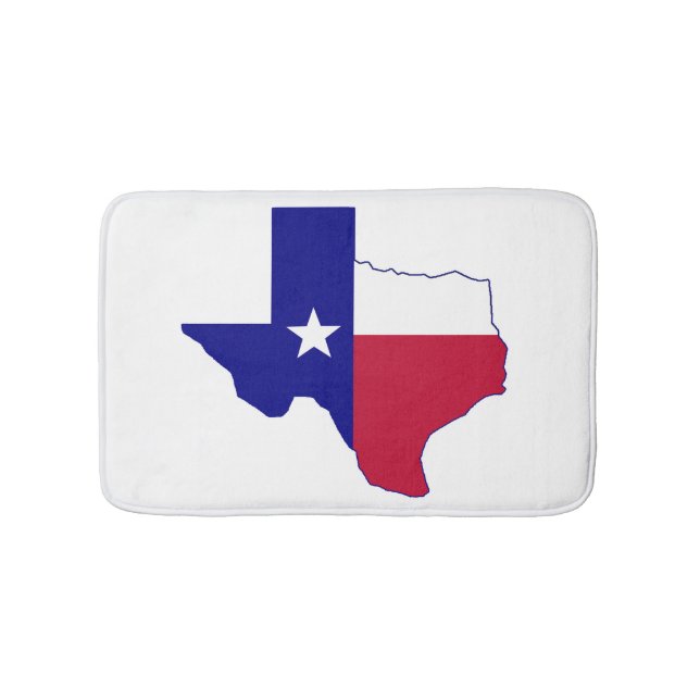 Texas Flag Map Badematte (Vorderseite)