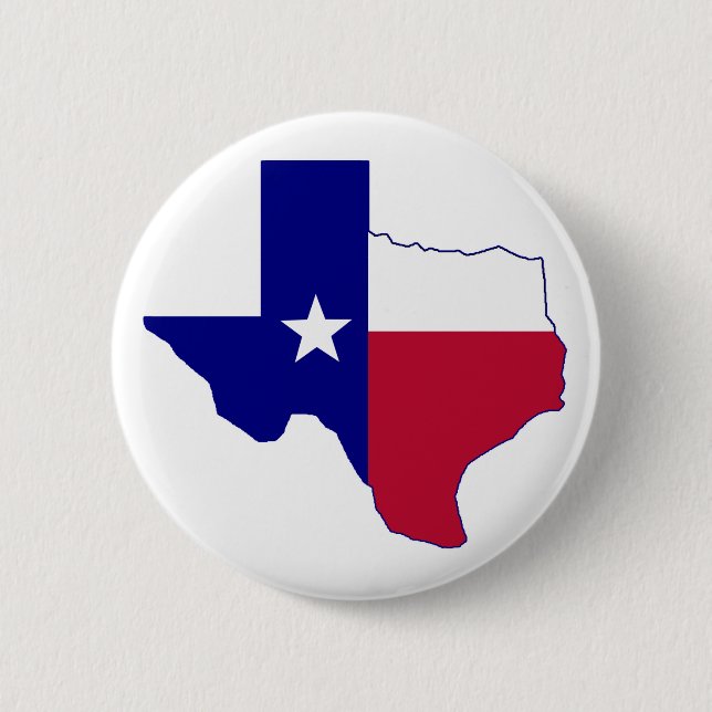 Texas Flag Map Button (Vorderseite)