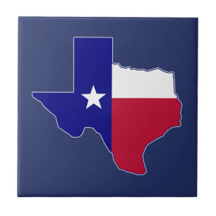 Texas Flag Map Fliese