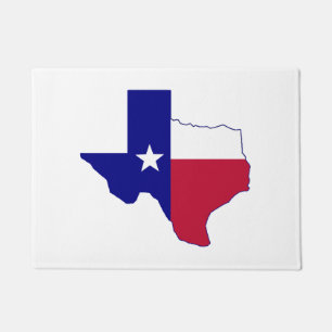 Texas Flag Map Fußmatte