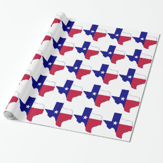 Texas Flag Map Geschenkpapier