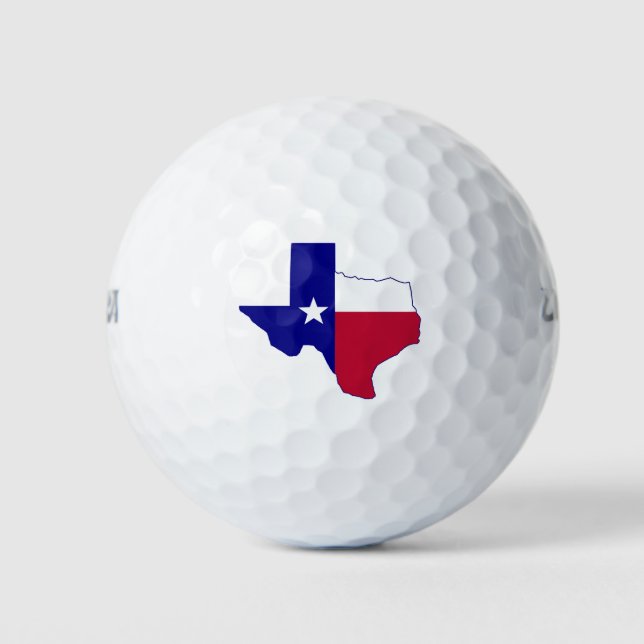 Texas Flag Map Golfball (Vorderseite)