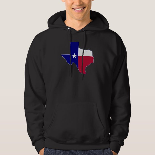 Texas Flag Map Hoodie (Vorderseite)