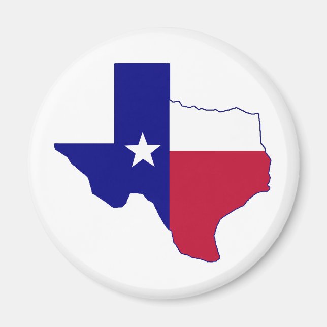 Texas Flag Map Magnet (Vorne)