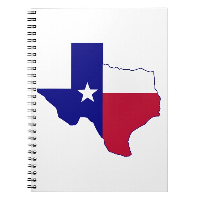 Texas Flag Map Notizblock (Vorderseite)