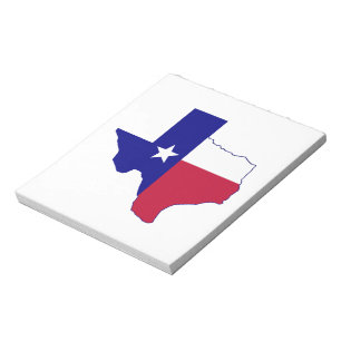 Texas Flag Map Notizblock