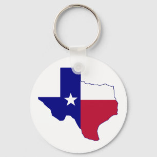 Texas Flag Map Schlüsselanhänger