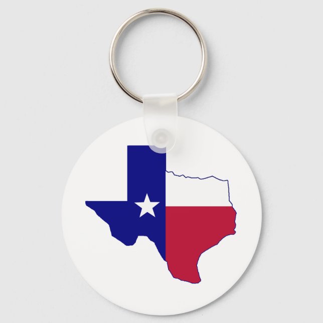 Texas Flag Map Schlüsselanhänger (Vorderseite)