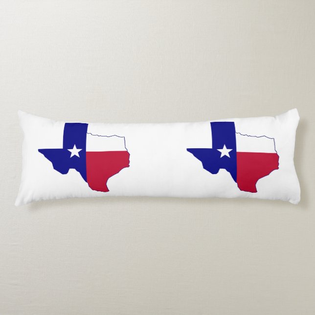 Texas Flag Map Seitenschläferkissen (Vorderseite)