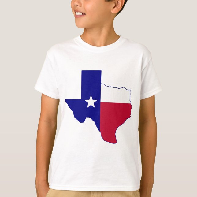 Texas Flag Map T-Shirt (Vorderseite)