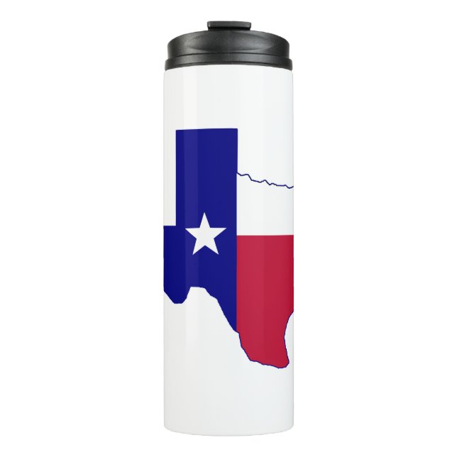 Texas Flag Map Thermosbecher (Vorderseite)