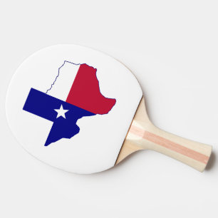 Texas Flag Map Tischtennis Schläger