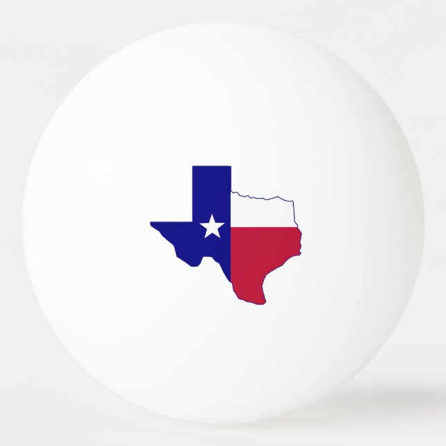 Texas Flag Map Tischtennisball (Vorderseite)
