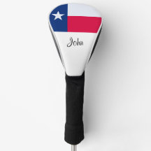 Texas Flag Monogram Golf Head Cover