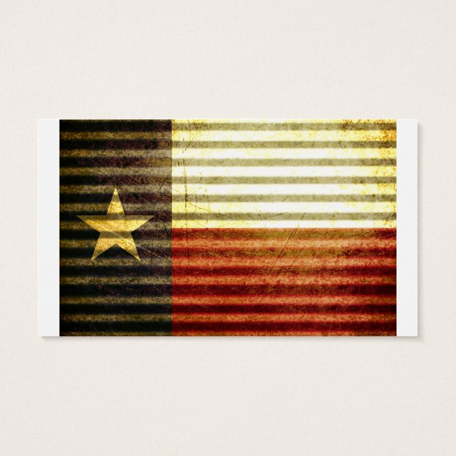 Texas Flag Old Tin Roof Bekleidung (Rückseite)