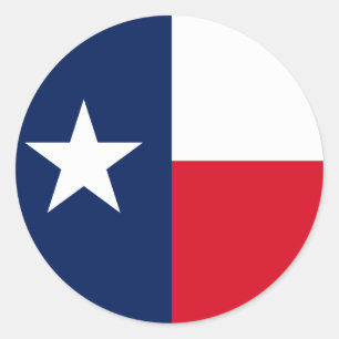TEXAS FLAG RUNDER AUFKLEBER