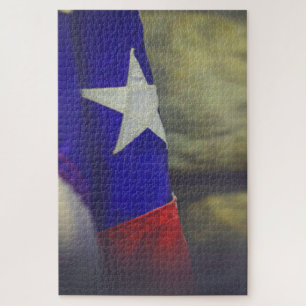 Texas Flag Rustic Lone Star Staat USA Puzzle